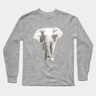 African Elephant - Etosha Elephant watercolour design - by Nadya Neklioudova Long Sleeve T-Shirt